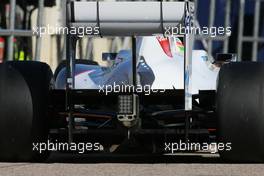 02.02.2011 Valencia, Spain,  Sauber F1 Team technical detail, difusor - Formula 1 Testing - Formula 1 World Championship 2011