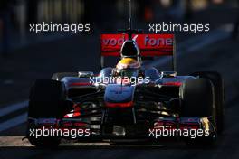 02.02.2011 Valencia, Spain,  Lewis Hamilton (GBR), McLaren Mercedes  - Formula 1 Testing - Formula 1 World Championship 2011