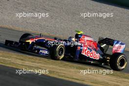 02.02.2011 Valencia, Spain,  Jaime Alguersuari (ESP), Scuderia Toro Rosso  - Formula 1 Testing - Formula 1 World Championship 2011