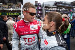 06.-12.06.2011 Le Mans, France, Race, Vanina Ickx and Tom Kristensen - 24 Hour of Le Mans 2011