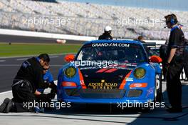 28.01.2011 Daytona Beach, Practice and Qualifying #66 TRG Porsche GT3: Dominik Farnbacher, Tim George Jr., Ben Keating, Lucas Luhr - Grand-Am Rolex SportsCcar Series, Rolex24 at Daytona Beach, USA