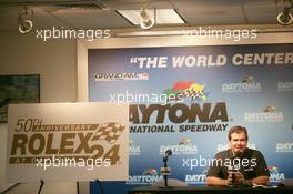 29.-30.01.2011 Daytona Beach, Joie Chitwood, President Daytona International Speedway presented the Rolex24 Logo - Grand-Am Rolex SportsCcar Series, Rolex24 at Daytona Beach, USA