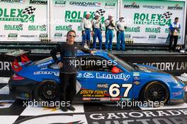 Rolex24 at Daytona 24 hour race GT victory lane: team owner Kevin Buckler celebrates - Grand-Am Rolex SportsCcar Series, Rolex24 at Daytona Beach, USA