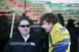 28.01.2011 Daytona Beach, Practice and Qualifying, Chip Ganassi (Teamowner Ganassi Racing) with Boris Said - Grand-Am Rolex SportsCcar Series, Rolex24 at Daytona Beach, USA