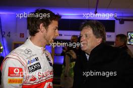03.12.2011 Dusseldorf, Germany, Jenson Button (GBR) and Norbert Haugg, Nations Cup - Race of Champions 2011