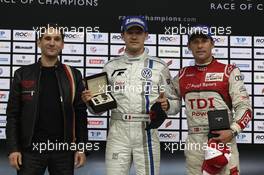 04.12.2011 Dusseldorf, Germany, SŽbastien Ogier (FRA) and Tom Kristensen (DNK) - Race of Champions 2011