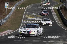 01.-02.04.2011 NŸrburg, Germany, 58. ADAC Westfalenfahrt / VLN Langstreckenmeisterschaft, Round 1, BMW Motorsport BMW M3 GT, Andy Priaulx, Dirk Mueller, Dirk Werner and BMW Motorsport BMW M3 GT, Joerg Mueller, Augusto Farfus, Uwe Alzen