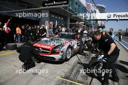 01.-02.04.2011 NŸrburg, Germany, 58. ADAC Westfalenfahrt / VLN Langstreckenmeisterschaft, Round 1, Black Falcon Mercedes-Benz SLS AMG GT3, Kenneth Heyer, Thomas Jaeger, Jan Seyffarth, Jeroen Bleekemolen