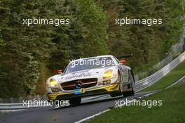 #21 ROWE Racing Mercedes-Benz SLS AMG GT3: Michael Zehe, Marko Hartung, Roland Rehfeld, Mark Bullitt 19.05.2012. ADAC Zurich 24 Hours, Nurburgring, Germany