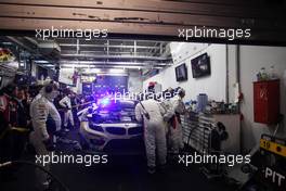 #19 BMW Team Schubert BMW Z4 GT3: Jörg Müller, Dirk Müller, Uwe Alzen, Dirk Adorf in the garage 20.05.2012. ADAC Zurich 24 Hours, Nurburgring, Germany