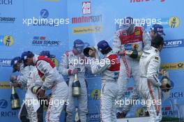 Podium, Champagne for everyone 20.05.2012. ADAC Zurich 24 Hours, Nurburgring, Germany