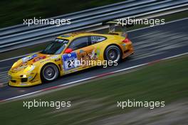 #27 Timbuli Racing Porsche 911 GT3 R: Marc Hennerici, Marco Seefried, Dennis Busch, Norbert Siedler 17.05.2012. ADAC Zurich 24 Hours, Nurburgring, Germany
