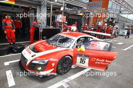 #16 AUDI SPORT PERFORMANCE TEAM AUDI R8 LMS ULTRA PRO ANDREA PICCINI RENE RAST FRANK STIPPLER 27-29.07.2012. Blancpain Endurance Series, Round 4, 24 Heures de Spa Francorchamps