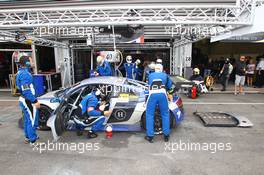 #41 SAINTELOC RACING AUDI R8 LMS GENT PIERRE HIRSCHI ROBERT HISSOM PHILIPPE MARIE JEROME DEMAY 27-29.07.2012. Blancpain Endurance Series, Round 4, 24 Heures de Spa Francorchamps