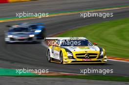 #19 BLACK FALCON MERCEDES-BENZ SLS AMG GT3 PRO-AM OLIVER MORLEY STEPHAN ROSLER MANUEL METZGER KENNETH HEYER  27-29.07.2012. Blancpain Endurance Series, Round 4, 24 Heures de Spa Francorchamps