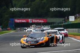 #15 BOUTSEN GINION RACING MCLAREN MP4-12C GT3 PRO-AM MASSIMO VAGLIANI JEROME THIRY SARAH BOVY MARLENE BROGGI  27-29.07.2012. Blancpain Endurance Series, Round 4, 24 Heures de Spa Francorchamps