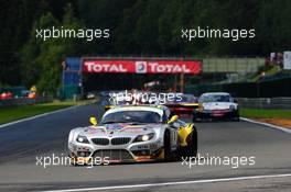 #4 MARC VDS RACING TEAM BMW Z4 GT3 PRO BERT LONGIN MIKE HEZEMANS HENRI MOSER  27-29.07.2012. Blancpain Endurance Series, Round 4, 24 Heures de Spa Francorchamps