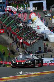 #1 AUDI SPORT TEAM WRT AUDI R8 LMS ULTRA PRO STEPHANE ORTELLI CHRISTOPHER MIES CHRISTOPHER HAASE 27-29.07.2012. Blancpain Endurance Series, Round 4, 24 Heures de Spa Francorchamps