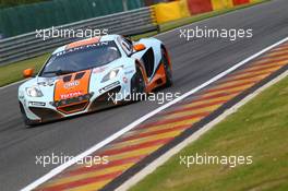 #69 GULF RACING UK MCLAREN MP4-12C GT3 PRO ROALD GOETHE STUART HALL JAMIE CAMPBELL-WALTER  27-29.07.2012. Blancpain Endurance Series, Round 4, 24 Heures de Spa Francorchamps