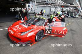 #20 SOFREV ASP FERRARI 458 ITALIA GT3 PRO-AM PATRICE GOUESLARD LUDOVIC BADEY JEAN-LUC BEAUBELIQUE TRISTAN VAUTIER 27-29.07.2012. Blancpain Endurance Series, Round 4, 24 Heures de Spa Francorchamps