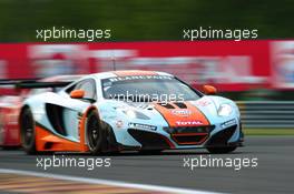 #69 GULF RACING UK MCLAREN MP4-12C GT3 PRO ROALD GOETHE STUART HALL JAMIE CAMPBELL-WALTER  27-29.07.2012. Blancpain Endurance Series, Round 4, 24 Heures de Spa Francorchamps