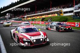 #16 AUDI SPORT PERFORMANCE TEAM AUDI R8 LMS ULTRA PRO ANDREA PICCINI RENE RAST FRANK STIPPLER 27-29.07.2012. Blancpain Endurance Series, Round 4, 24 Heures de Spa Francorchamps