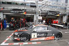 #1 AUDI SPORT TEAM WRT AUDI R8 LMS ULTRA PRO STEPHANE ORTELLI CHRISTOPHER MIES CHRISTOPHER HAASE 27-29.07.2012. Blancpain Endurance Series, Round 4, 24 Heures de Spa Francorchamps