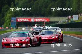 #10 SOFREV ASP FERRARI 458 ITALIA GT3 PRO-AM OLIVIER PANIS MORGANÂ MOULIN-TRAFFORT FABIEN BARTHEZ ERIC DEBARD  27-29.07.2012. Blancpain Endurance Series, Round 4, 24 Heures de Spa Francorchamps