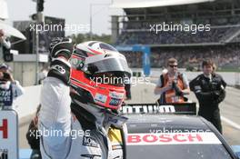 Winner Gary Paffett (GBR), Team HWA AMG Mercedes, AMG Mercedes C-Coupe 29.04.2012. DTM Round 1, Sunday, Parc Ferme, Hockenheim, Germany
