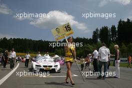 Gridgirl of Andy Priaulx (GBR) BMW Team RBM BMW M3 DTM 03.06.2012. DTM Round 4, Sunday, Spielberg, Austria