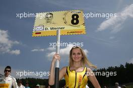 Gridgirl of Dirk Werner (GER) BMW Team Schnitzer BMW M3 DTM 03.06.2012. DTM Round 4, Sunday, Spielberg, Austria