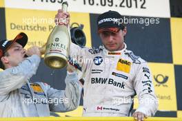 Winner, Bruno Spengler (CAN) BMW Team Schnitzer BMW M3 DTM 16.09.2012. DTM Round 8 Sunday, Oschersleben, Germany