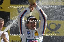 Augusto Farfus (BRA) BMW Team RBM, podium 30.09.2012. DTM Round 9 Sunday, Valencia, Spain