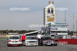 Group picture with historical DTM race cars - 02.04.2012. DTM Media Day, Hockenheim, Germany