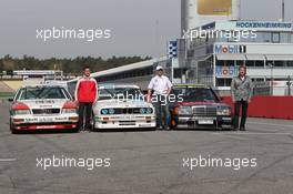 Group picture with historical DTM race cars - 02.04.2012. DTM Media Day, Hockenheim, Germany