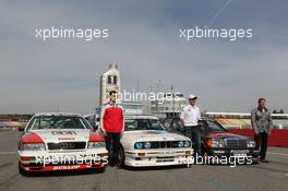 Group picture with historical DTM race cars - 02.04.2012. DTM Media Day, Hockenheim, Germany