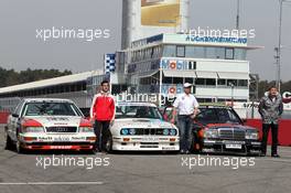 Group picture with historical DTM race cars - 02.04.2012. DTM Media Day, Hockenheim, Germany