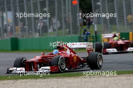 Fernando Alonso (ESP), Scuderia Ferrari and Felipe Massa (BRA), Scuderia Ferrari  16.03.2012. Formula 1 World Championship, Rd 1, Australian Grand Prix, Melbourne, Australia, Friday