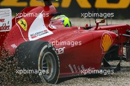 Felipe Massa (BRA), Scuderia Ferrari goes out the track on FP1 16.03.2012. Formula 1 World Championship, Rd 1, Australian Grand Prix, Melbourne, Australia, Friday