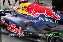 Sebastian Vettel (GER), Red Bull Racing exauhst  16.03.2012. Formula 1 World Championship, Rd 1, Australian Grand Prix, Melbourne, Australia, Friday
