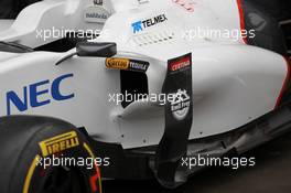 Sauber side pod 16.03.2012. Formula 1 World Championship, Rd 1, Australian Grand Prix, Melbourne, Australia, Friday