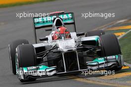 Michael Schumacher (GER), Mercedes GP  16.03.2012. Formula 1 World Championship, Rd 1, Australian Grand Prix, Melbourne, Australia, Friday