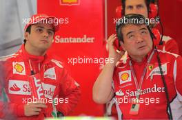 Felipe Massa (BRA), Scuderia Ferrari with  Hirohide Hamashima (JPN), Scuderia Ferrari  16.03.2012. Formula 1 World Championship, Rd 1, Australian Grand Prix, Melbourne, Australia, Friday