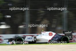 Sergio Perez (MEX), Sauber F1 Team  16.03.2012. Formula 1 World Championship, Rd 1, Australian Grand Prix, Melbourne, Australia, Friday