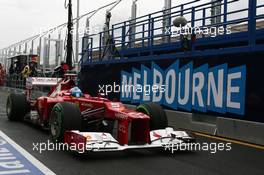 Fernando Alonso (ESP), Scuderia Ferrari  16.03.2012. Formula 1 World Championship, Rd 1, Australian Grand Prix, Melbourne, Australia, Friday