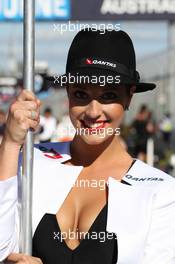 Grid girl 18.03.2012. Formula 1 World Championship, Rd 1, Australian Grand Prix, Melbourne, Australia, Sunday