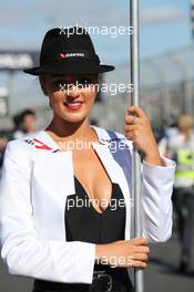 Grid girl  18.03.2012. Formula 1 World Championship, Rd 1, Australian Grand Prix, Melbourne, Australia, Sunday