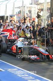 Jenson Button (GBR), McLaren Mercedes  18.03.2012. Formula 1 World Championship, Rd 1, Australian Grand Prix, Melbourne, Australia, Sunday