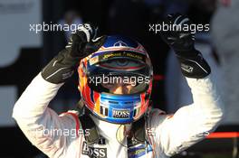 1st place Jenson Button (GBR), McLaren Mercedes  18.03.2012. Formula 1 World Championship, Rd 1, Australian Grand Prix, Melbourne, Australia, Sunday