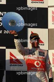 3rd place Lewis Hamilton (GBR), McLaren Mercedes  18.03.2012. Formula 1 World Championship, Rd 1, Australian Grand Prix, Melbourne, Australia, Sunday